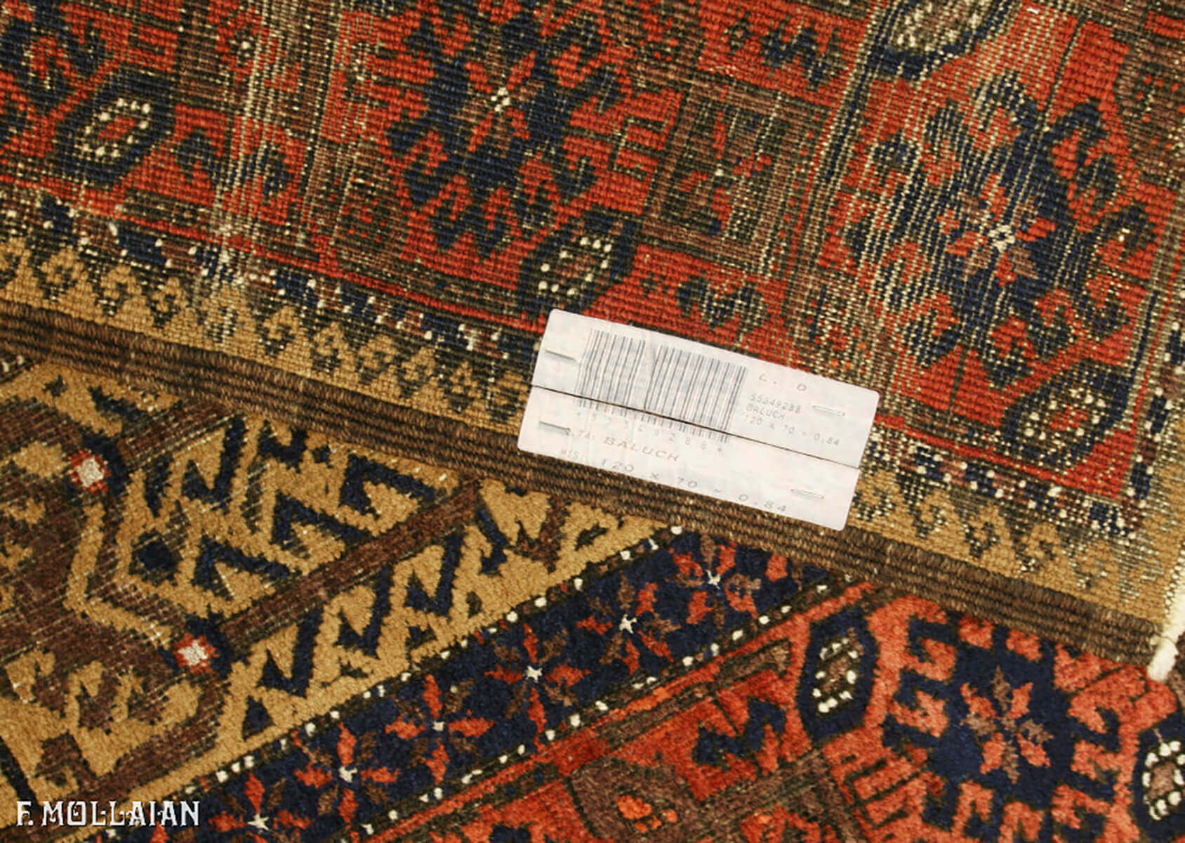 Tappeto Piccolo Persiano Antico Baluch Mashad n°:55349288